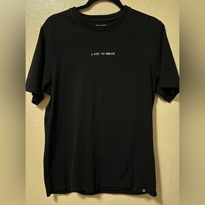 Pull&Bear Black Tee with Dream Text